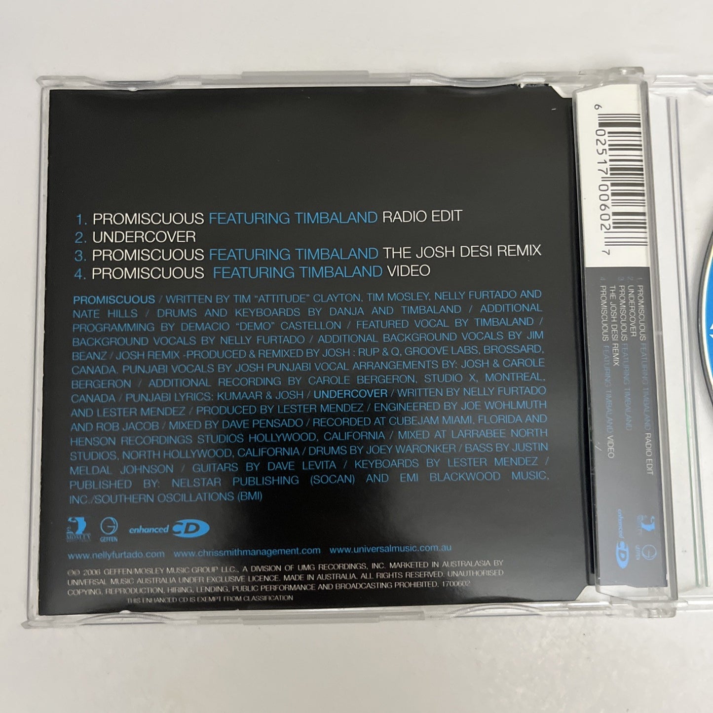 Nelly Furtado – Promiscuous (CD, 2006) Single 1700602