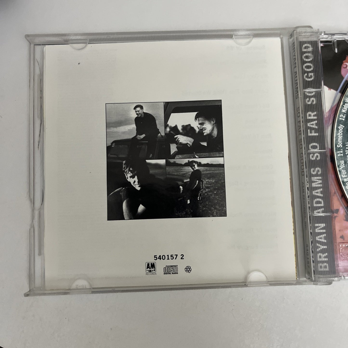 Bryan Adams – So Far So Good (CD, 1993) Album 540157 2