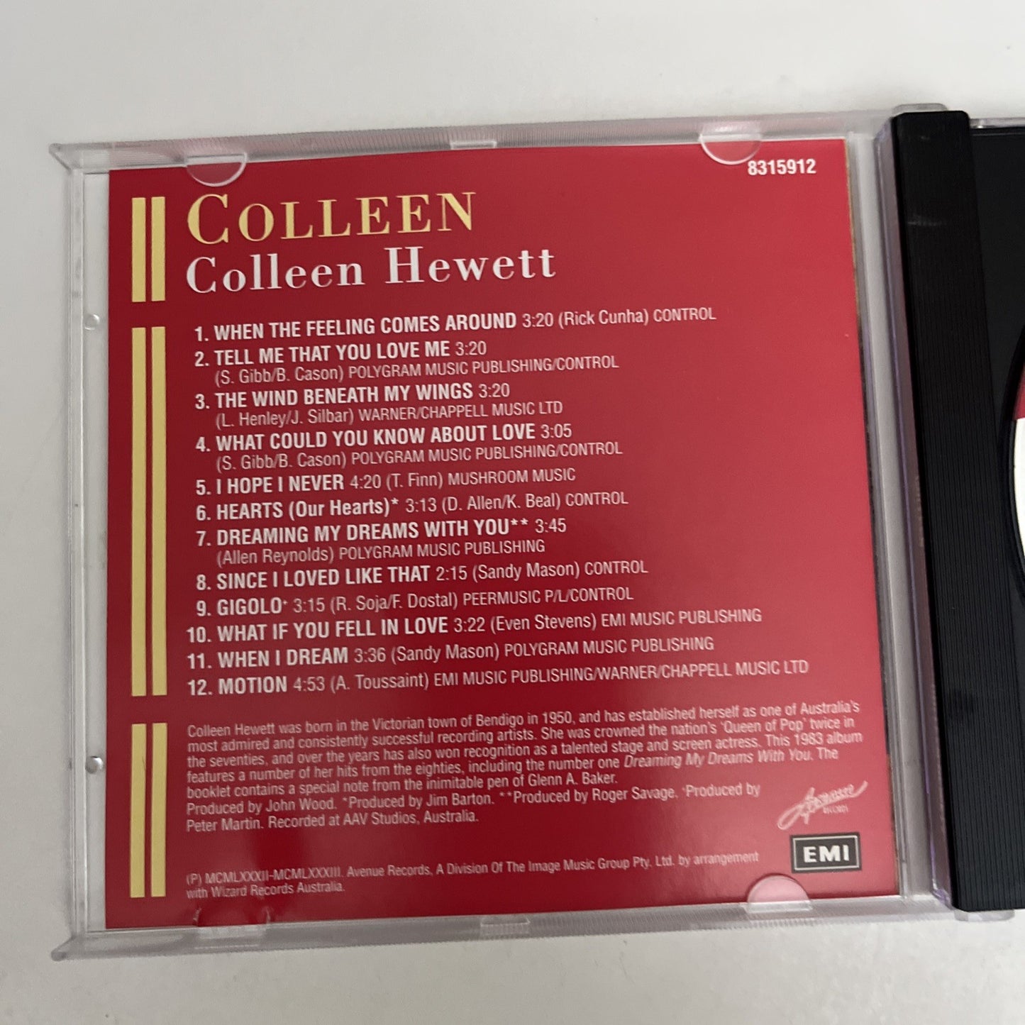 Colleen Hewett – Colleen (CD, 1983) Album 8315912
