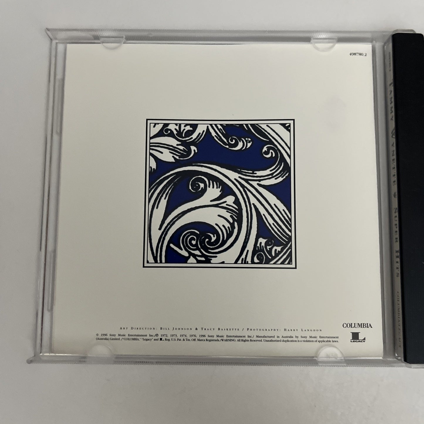 Tammy Wynette – Super Hits (CD, 1996) Album 498780.2