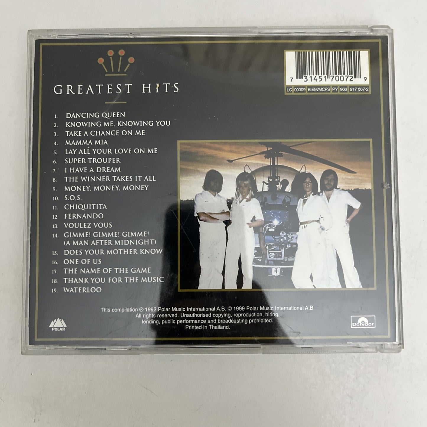 ABBA – Gold: Greatest Hits (CD, 1992) Album 314 517 007-2