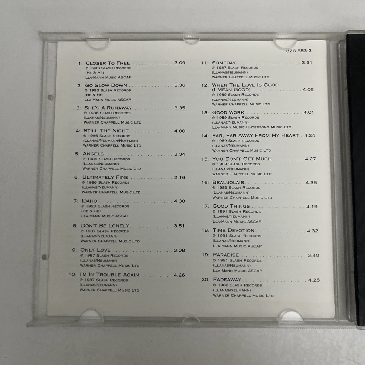 BoDeans – Thick As Thieves, The Best Of The Bodeans (CD, 1996) Album 828 853 2