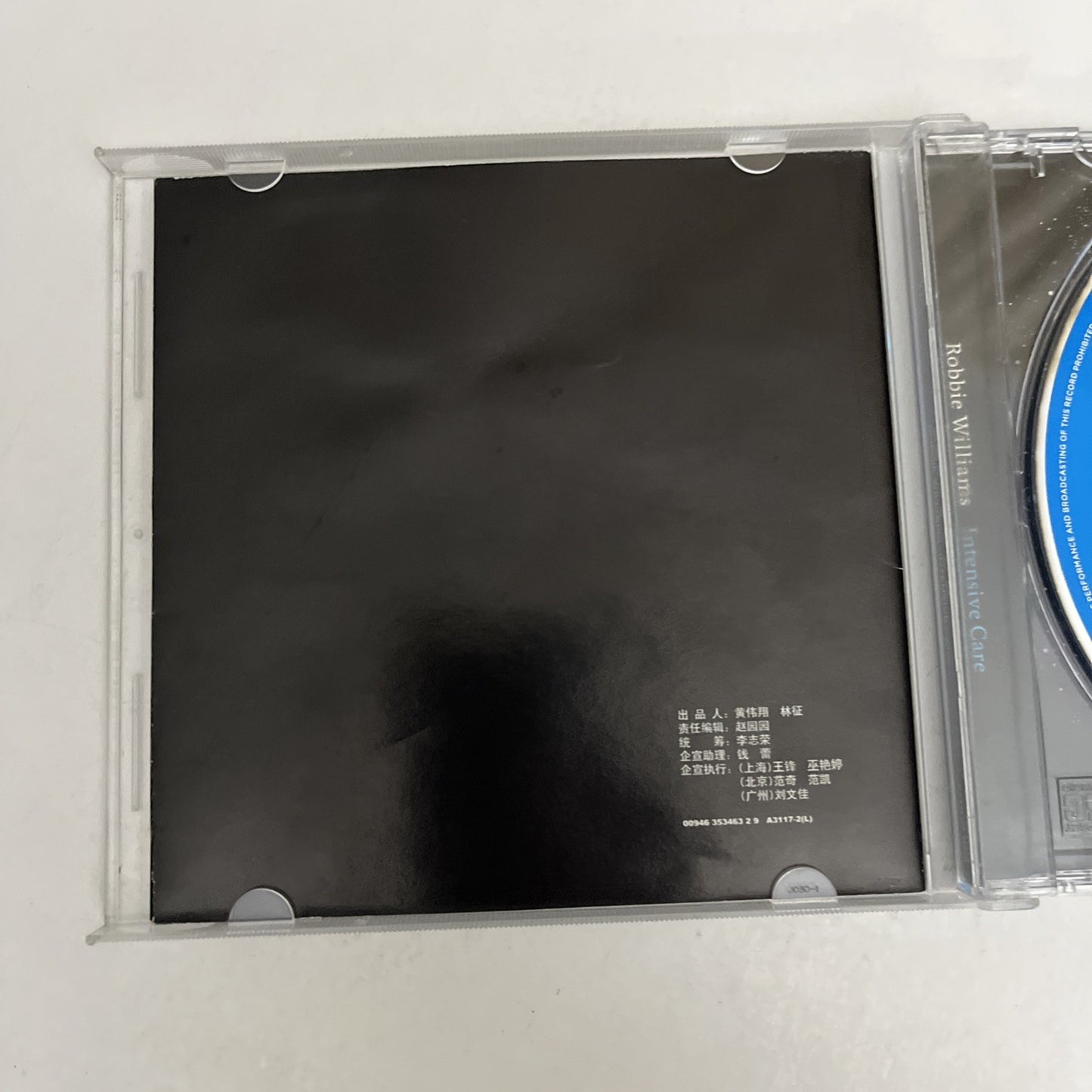 Robbie Williams – Intensive Care (CD, 2005) Album 00946 353463 2 9