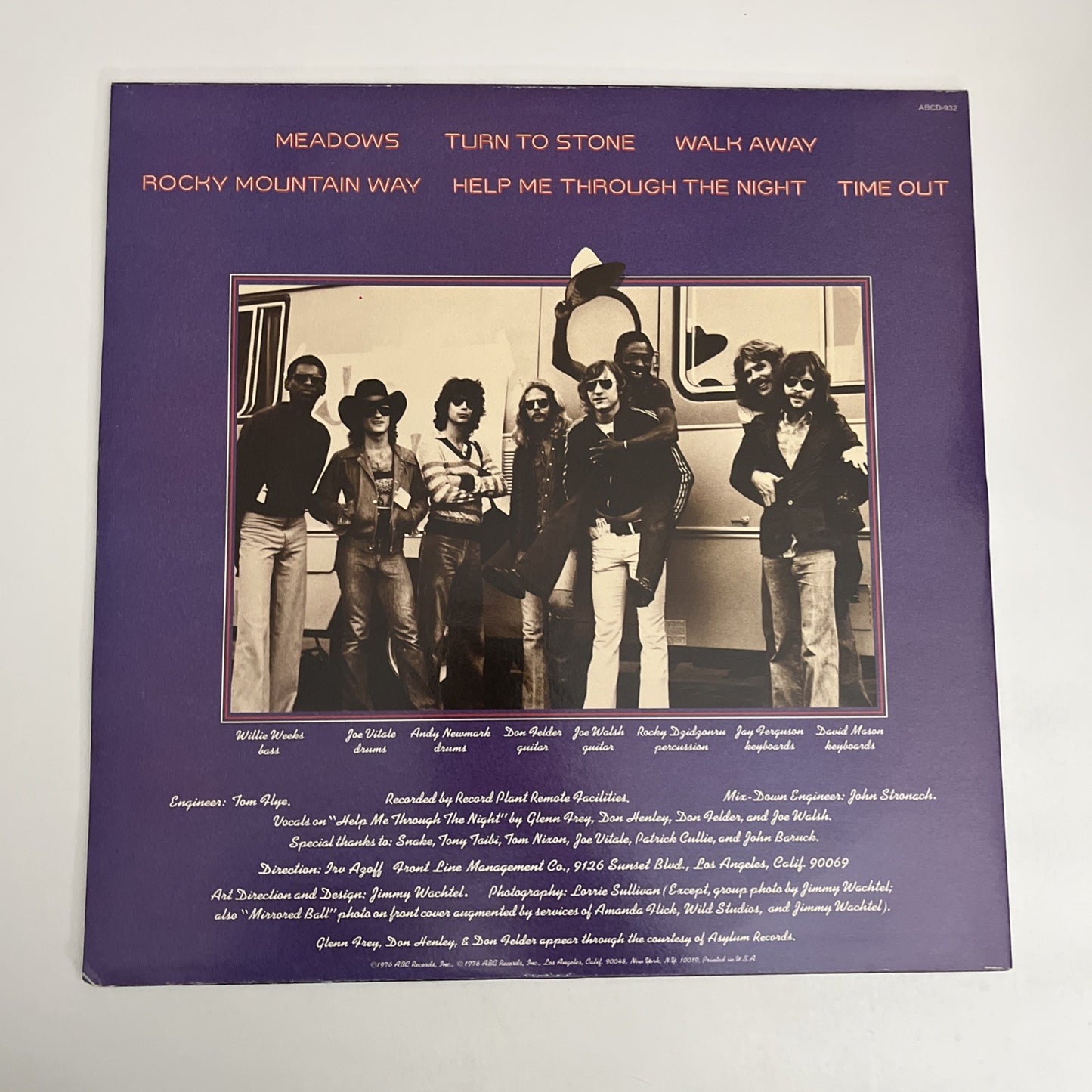 Joe Walsh – You Can't Argue With A Sick Mind (Vinyl, 1976) US LP Album ABCD-932