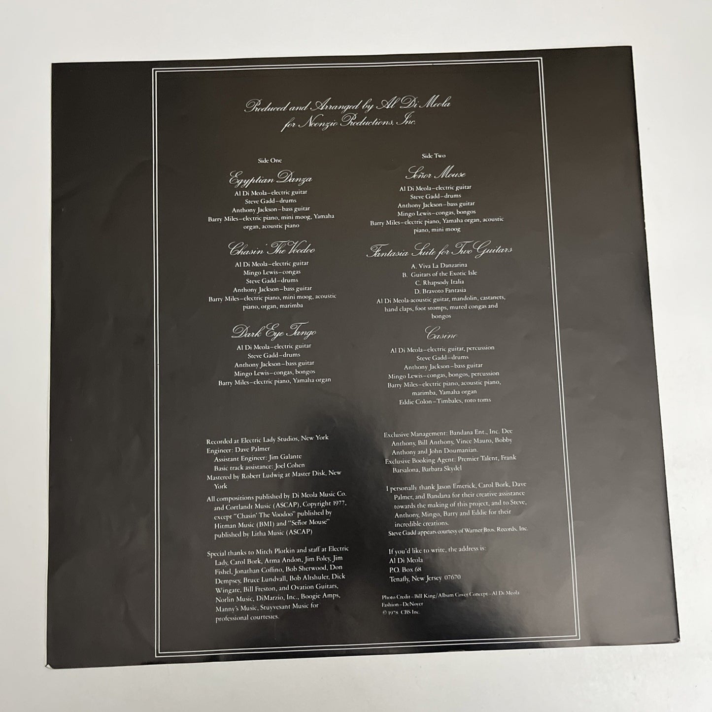 Al Di Meola – Casino (Vinyl, 1978) Japan Obi LP Album 25AP 990