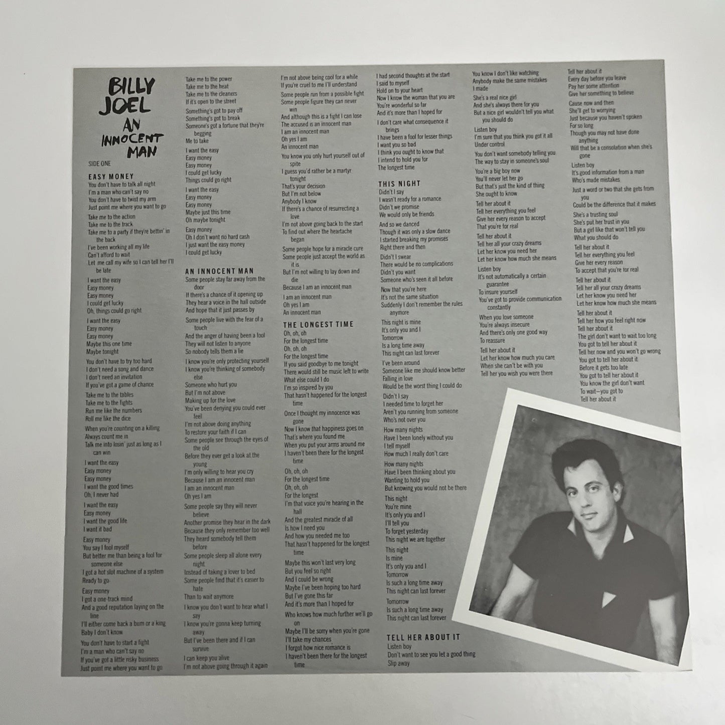 Billy Joel – An Innocent Man (Vinyl, 1983) Japan LP Album Record 25AP 2660