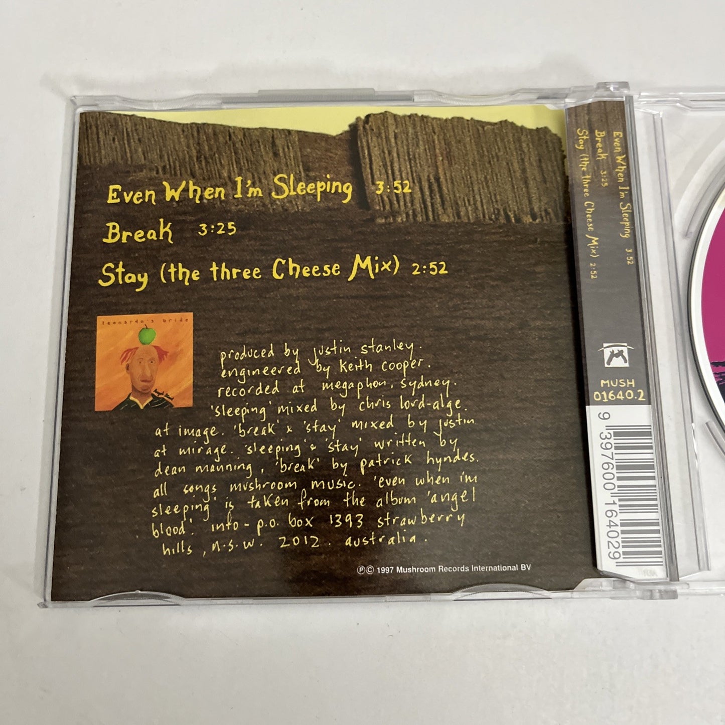 Leonardo's Bride – Even When I'm Sleeping (CD, 1997) Australia MUSH 01640.2