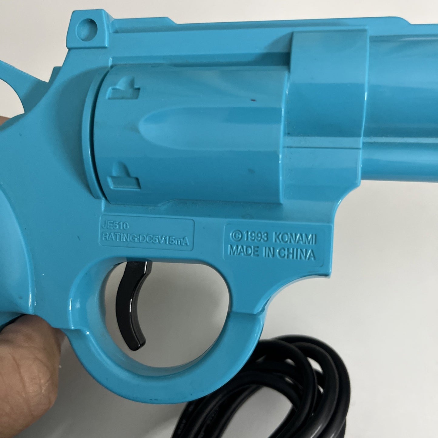 Konami Justifier Light Gun Controller For Super Nintendo SNES Blue JE510 1993