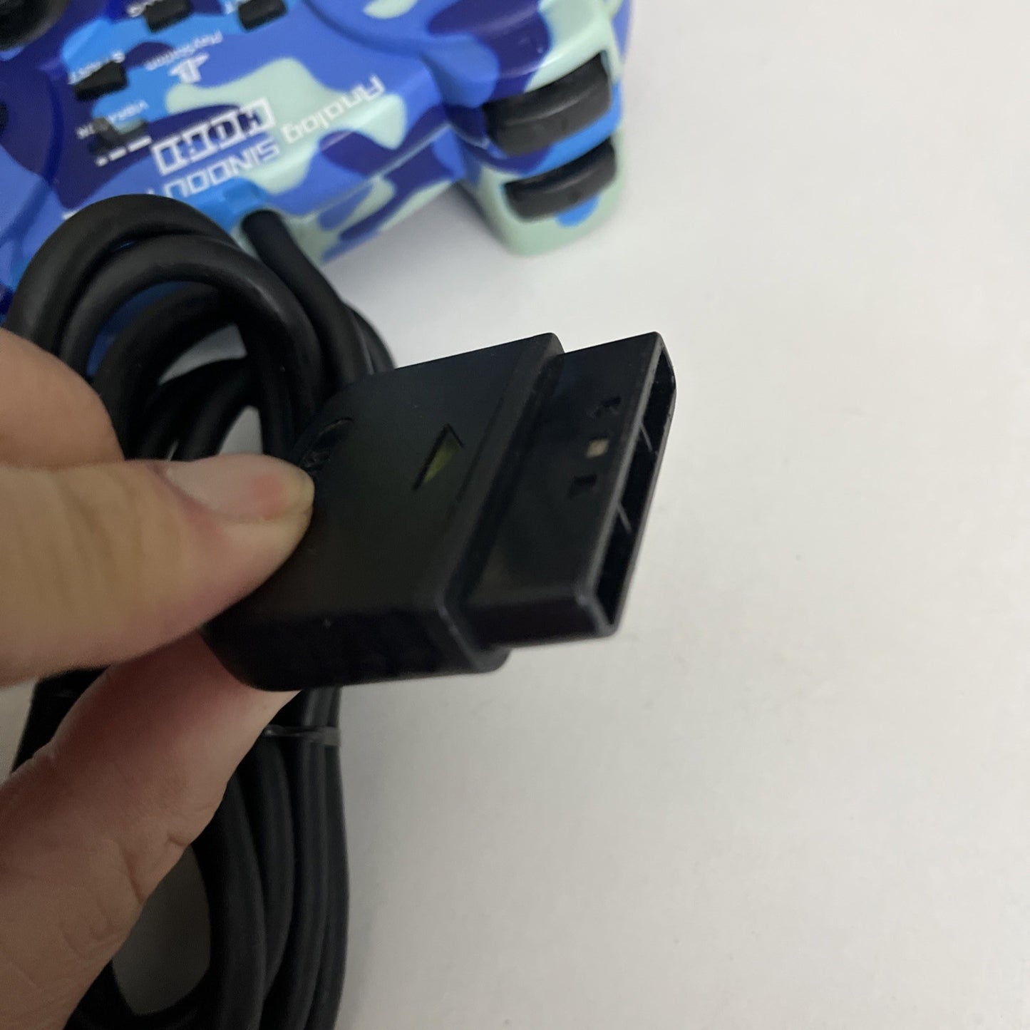 Hori Sony PlayStation Analog Sindou Pad 2 PS2 PS1 Controller Camo Blue