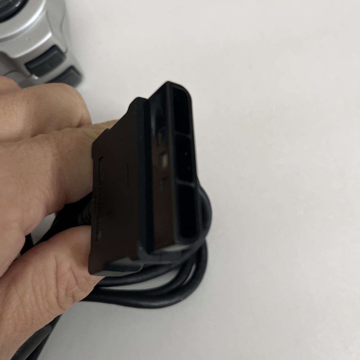 Fujiwork Analog Rensya PS2 Controller Silver With Turbo Rapid Fire