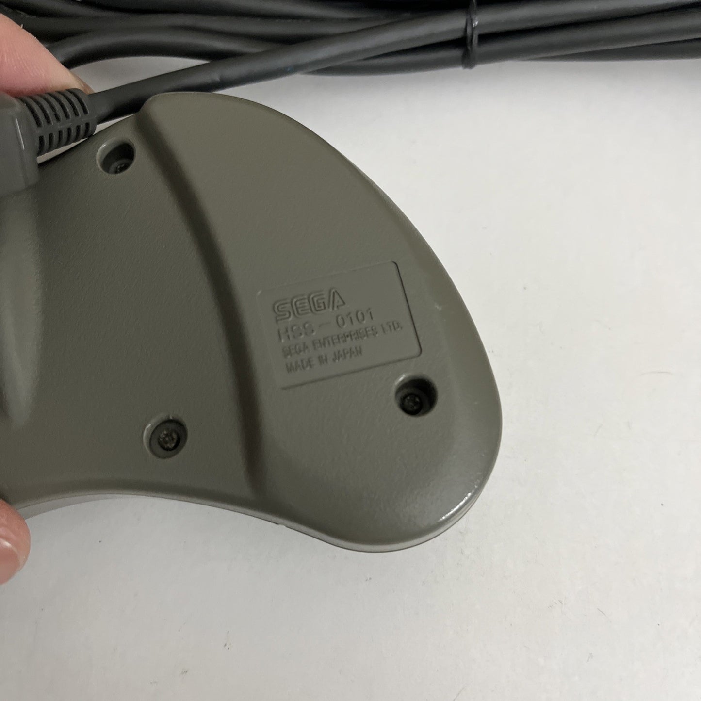 Genuine Sega Saturn Controller Gamepad Gray HSS-0101 Made In Japan