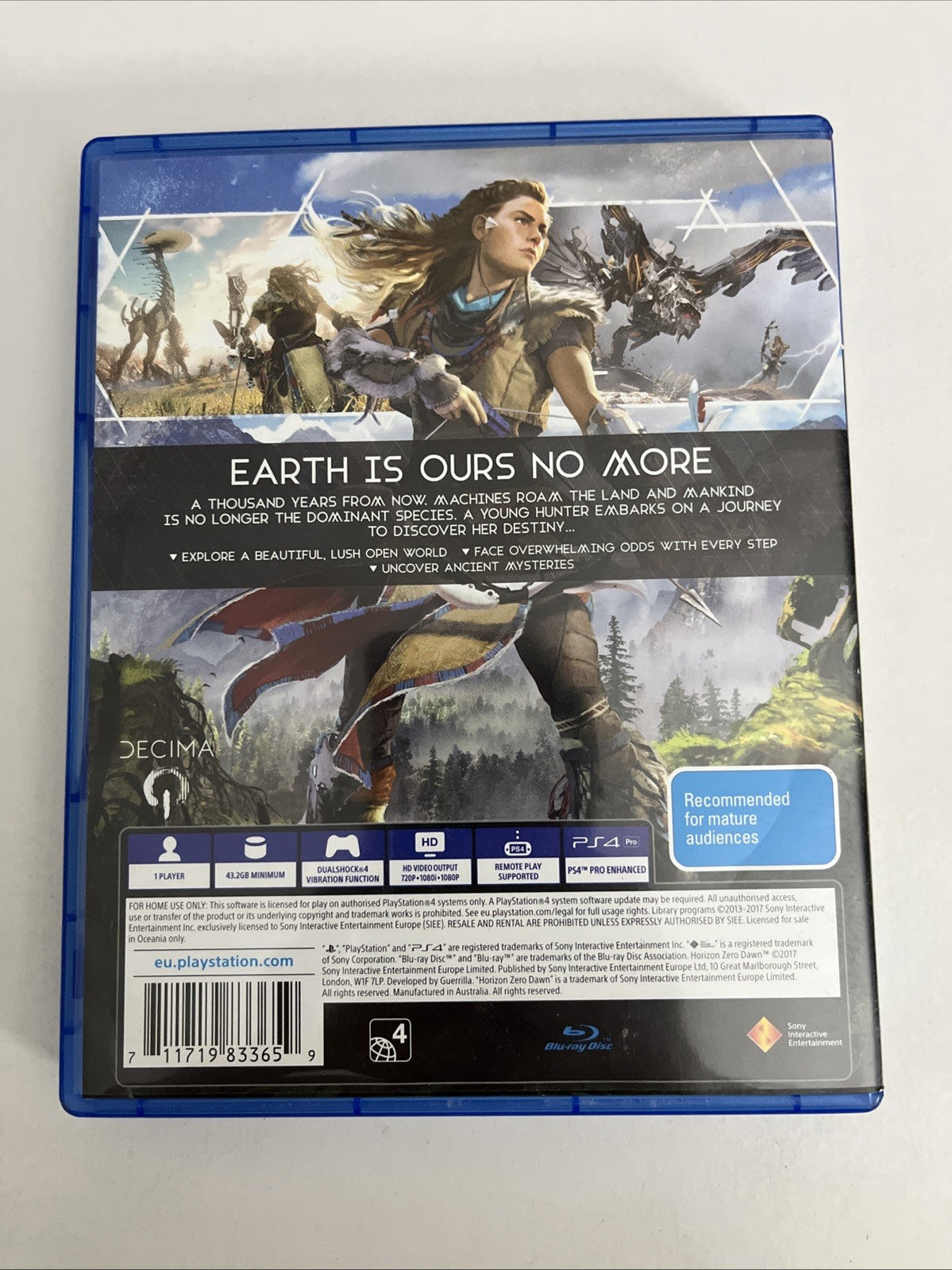 Horizon: Zero Dawn PS4 PlayStation 4 Game