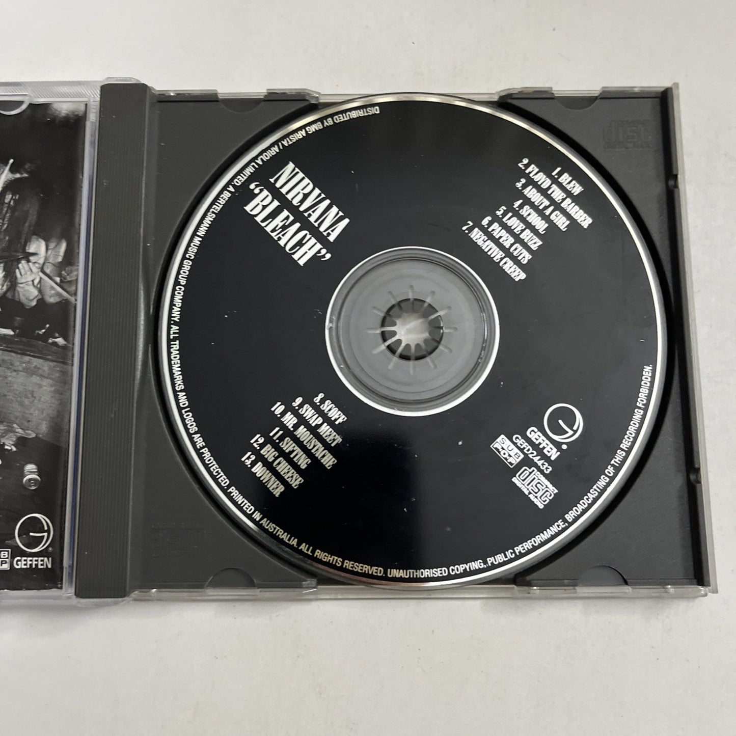 Nirvana – Bleach (CD, 1989) Australia GEFD-24433