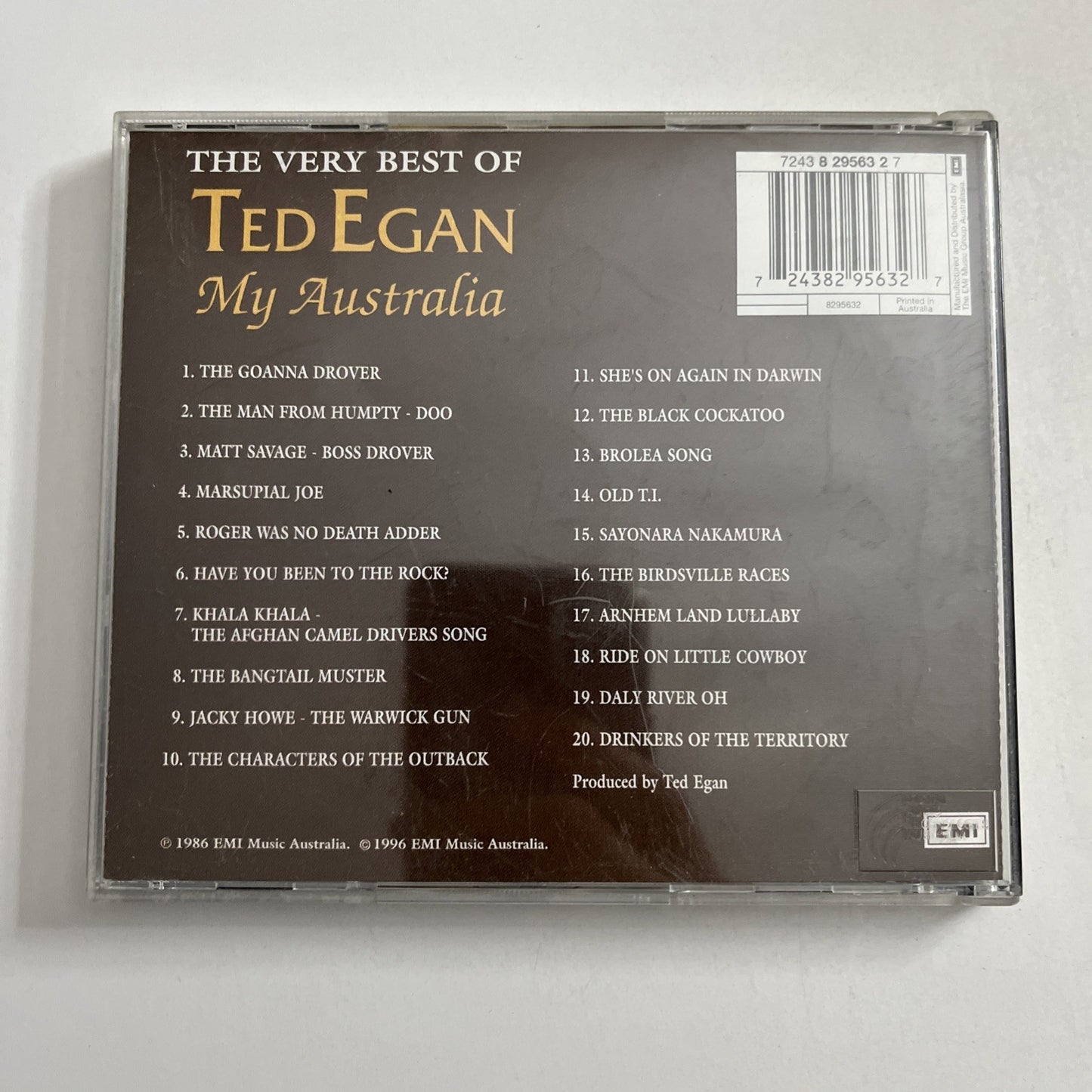 Ted Egan – My Australia (CD, 1996) 8295632
