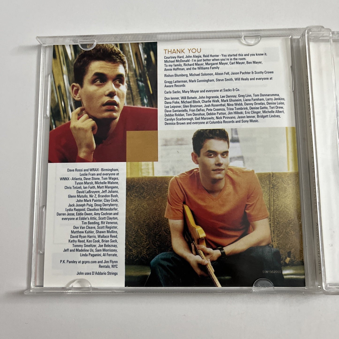 John Mayer – Room For Squares (CD, 2002) Australia 5081352000