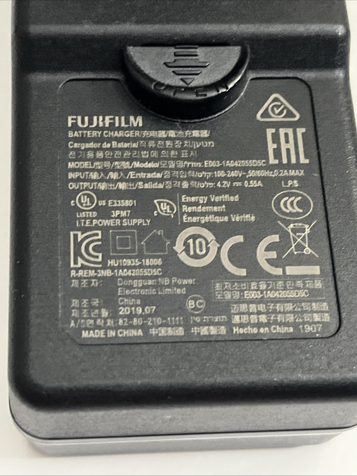 Fujifilm E003-1A042055D5C Battery Charger For Instax Mini 90 Instant Camera