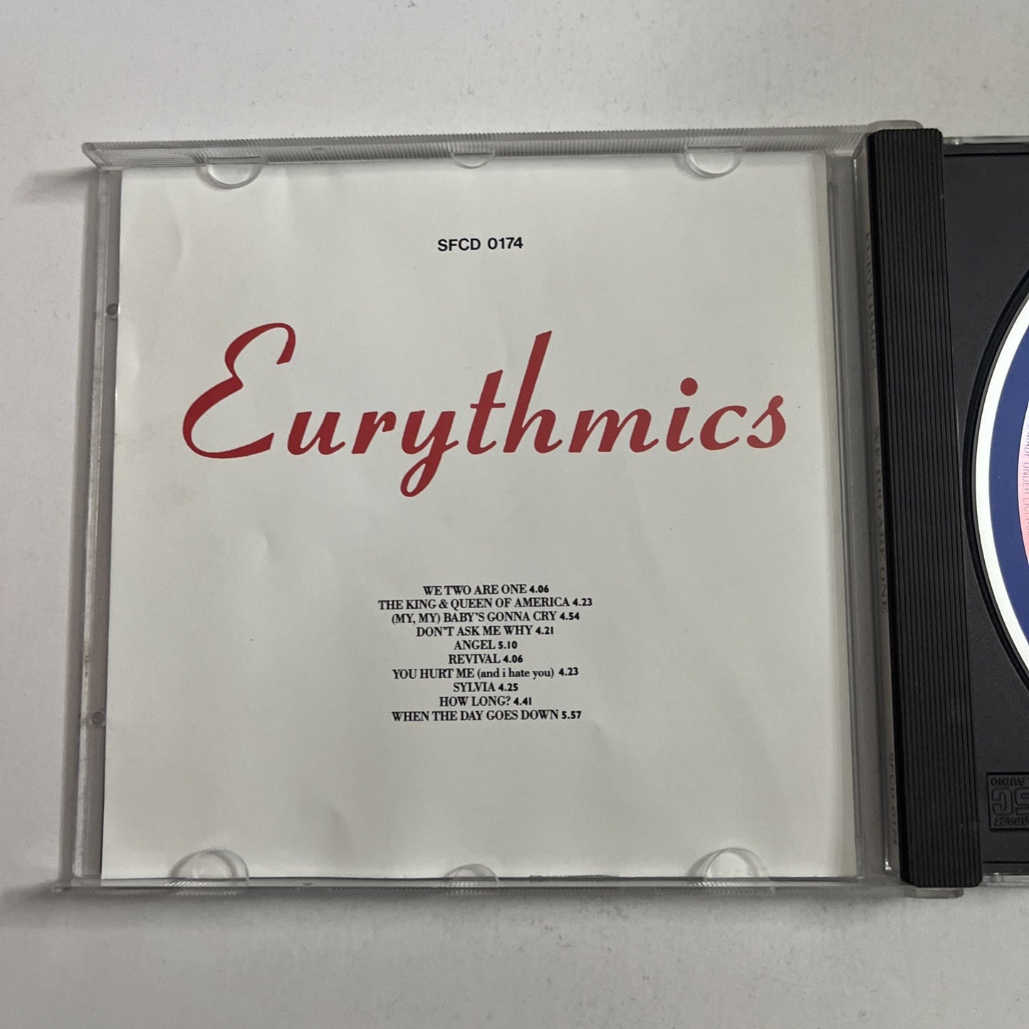 Eurythmics – We Too Are One (CD, 1989) Australia SFCD 0174