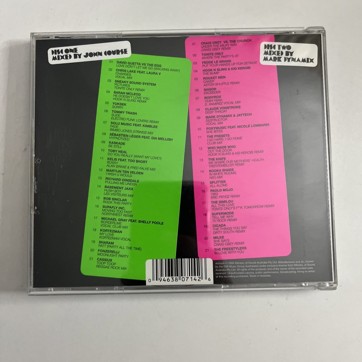 John Course, Mark Dynamix – The 2007 Annual Ministry Of Sound (CD, 2006)