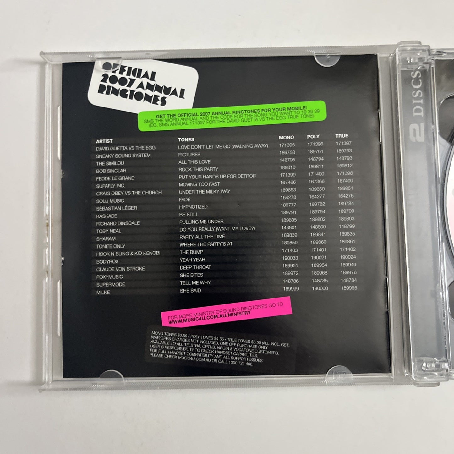 John Course, Mark Dynamix – The 2007 Annual Ministry Of Sound (CD, 2006)
