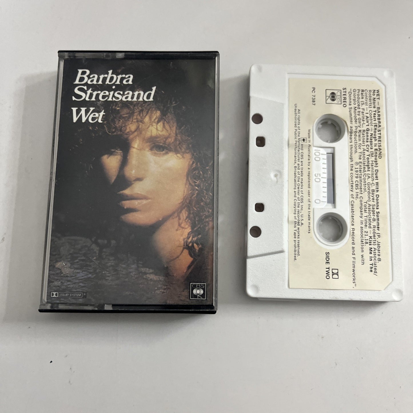 Barbra Streisand – Wet (Cassette, 1979) Australia PC 7387