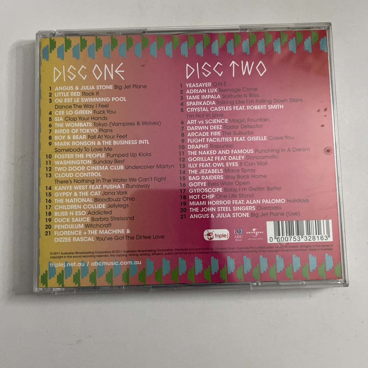 Triple J's Hottest 100 Vol 18 (CD, 2011) Australia 2-Disc 5332816