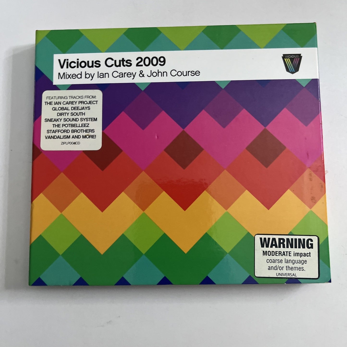 Ian Carey, John Course – Vicious Cuts 2009 (CD, 2009) Digipak ZIPLP004CD