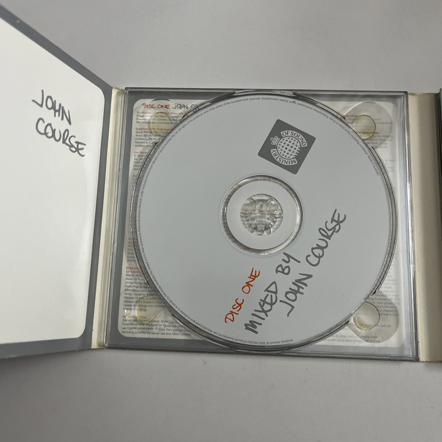 John Course, Mark Dynamix – Sessions Two (CD, 2005) Australia Digipak MOSA046