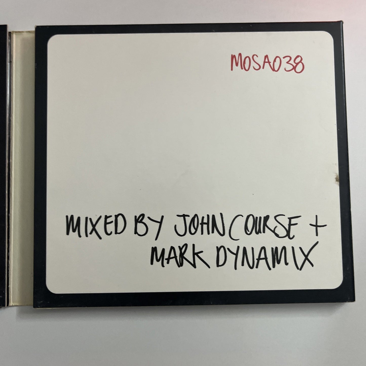 John Course, Mark Dynamix – Sessions One (CD, 2004) Digipak MOSA038