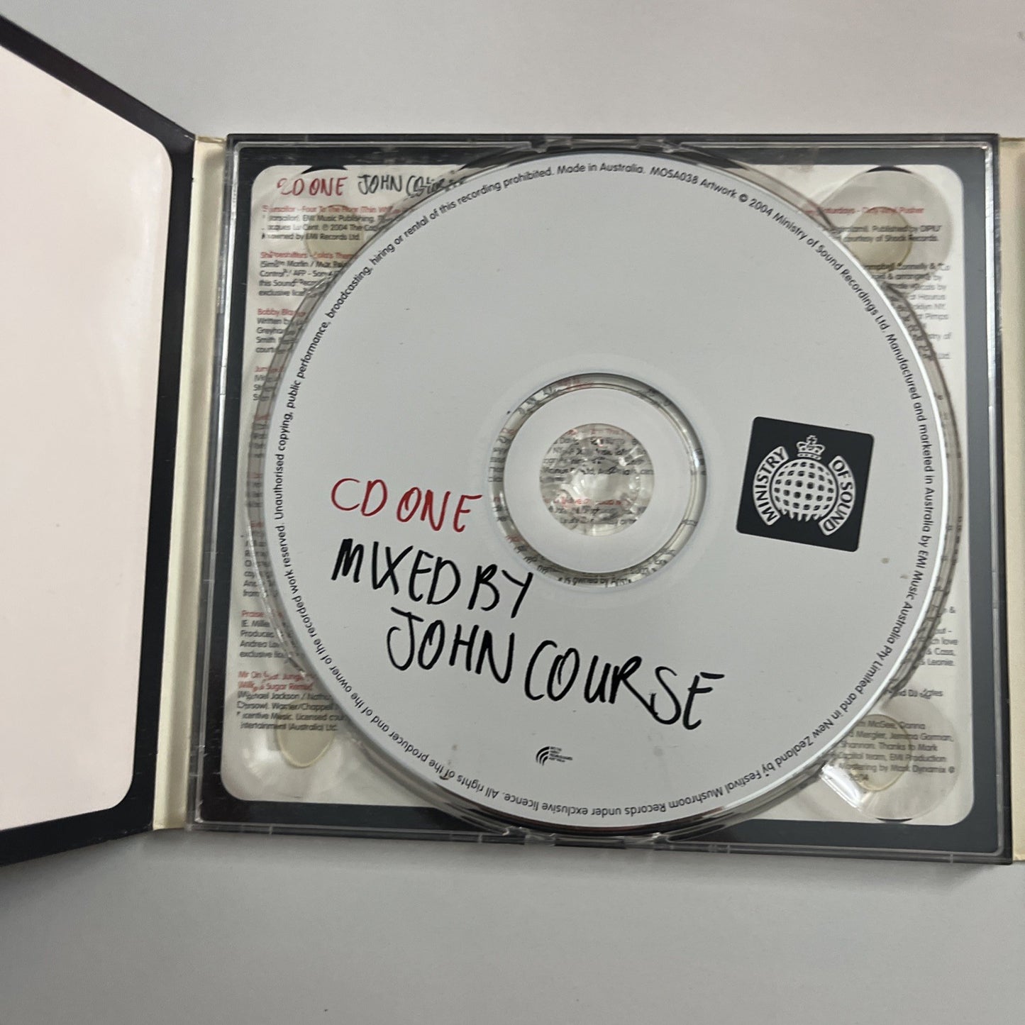 John Course, Mark Dynamix – Sessions One (CD, 2004) Digipak MOSA038