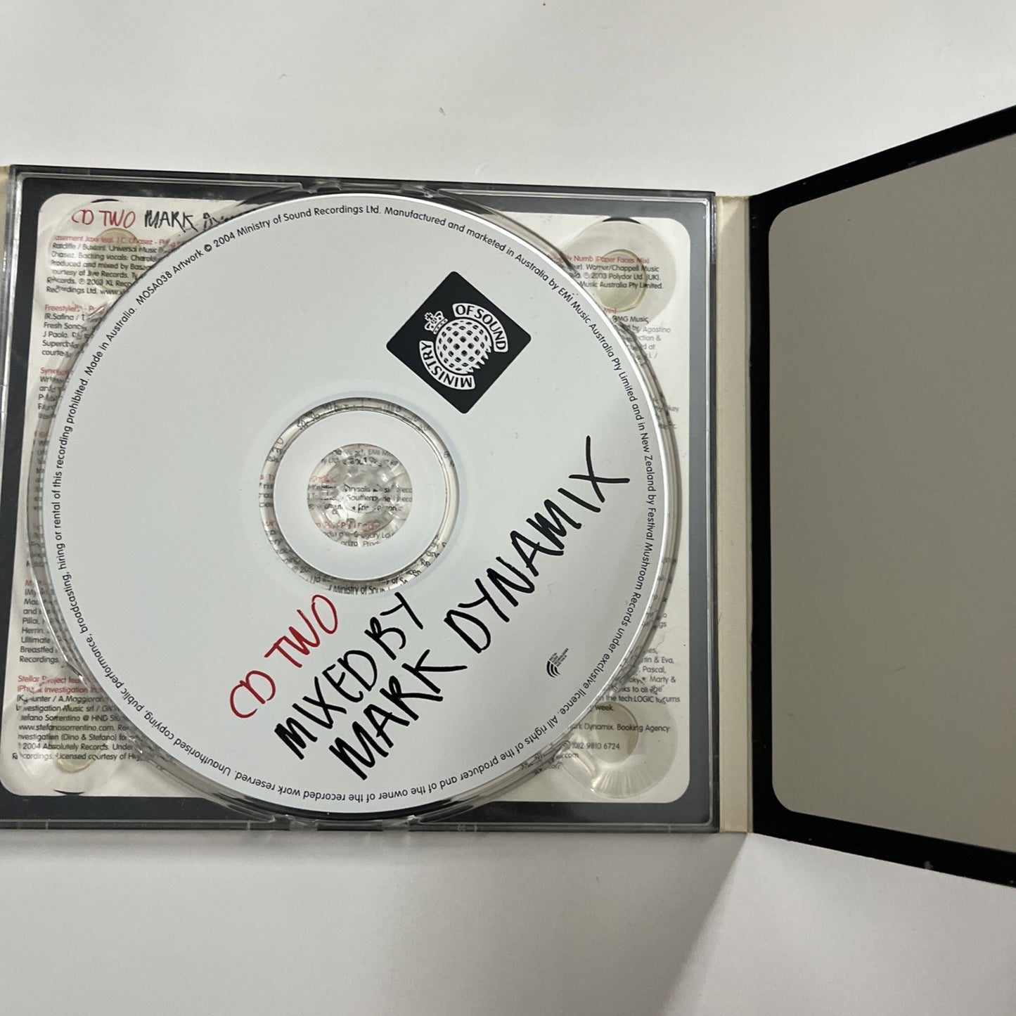 John Course, Mark Dynamix – Sessions One (CD, 2004) Digipak MOSA038