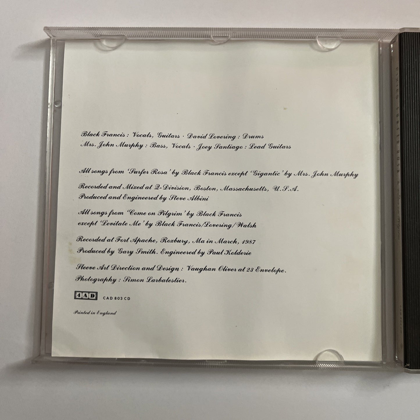 Pixies – Surfer Rosa & Come On Pilgrim (CD, 1988) Australia GAD803CD