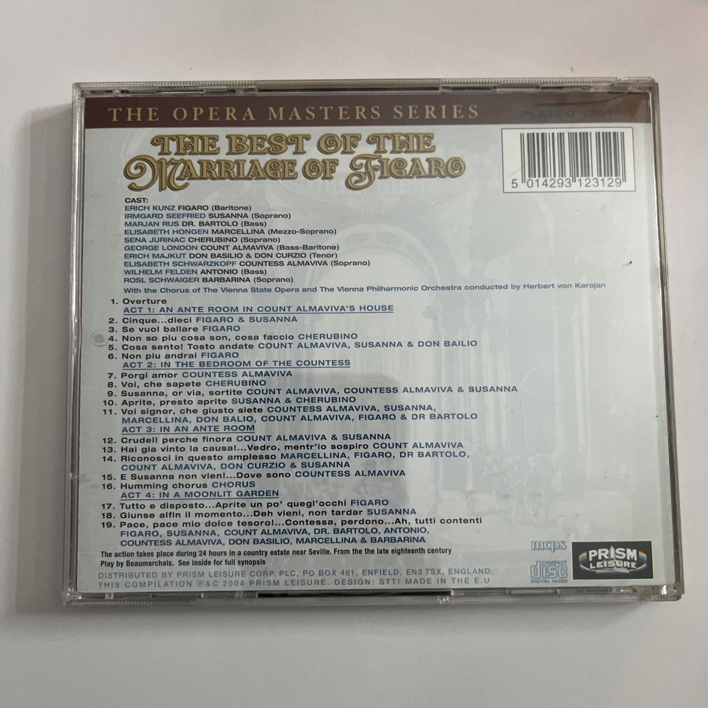 Wolfgang Amadeus Mozart – The Best Of The Marriage Of Figaro (CD, 2004)