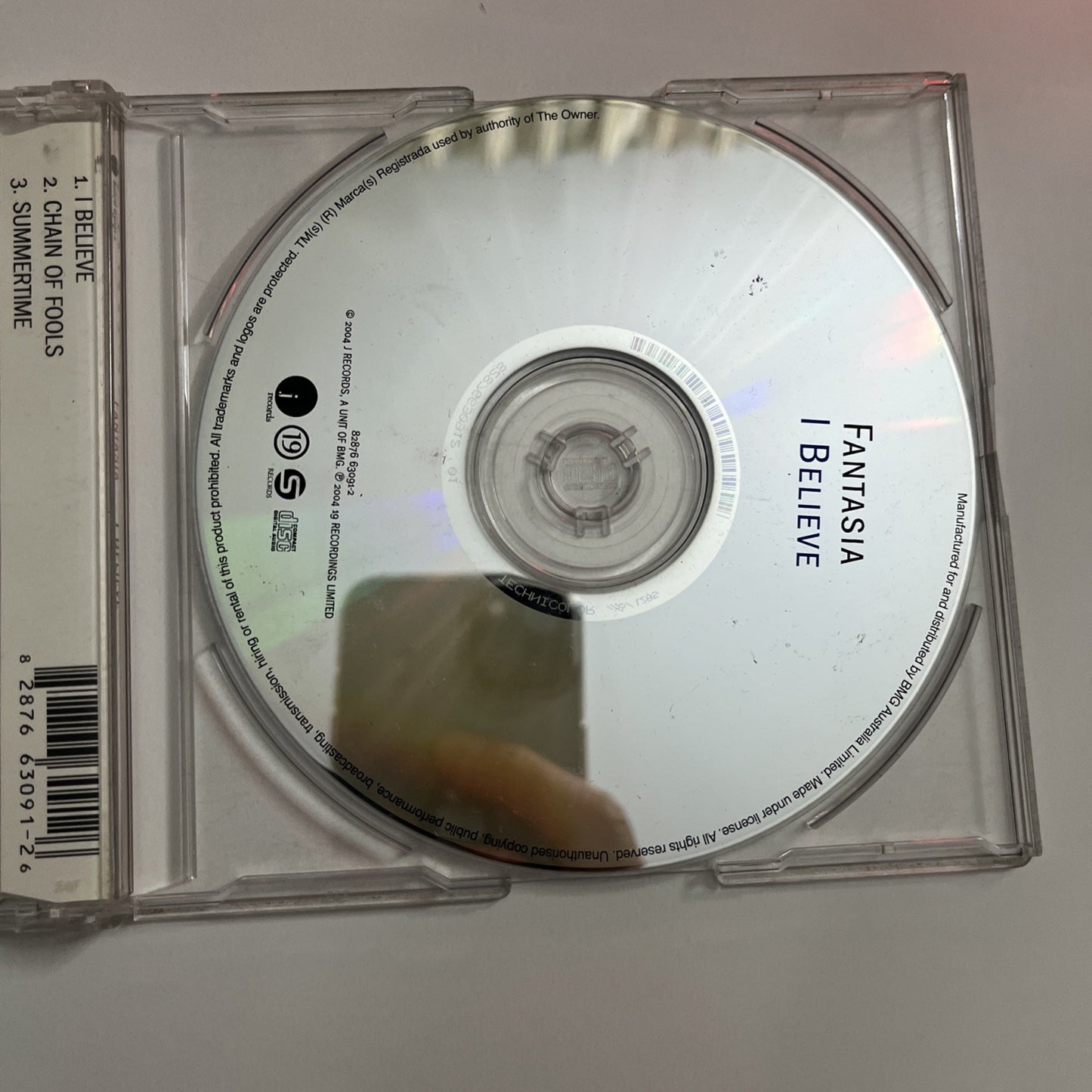 Fantasia – I Believe (CD, 2004) Single Australia 82876 63091-2