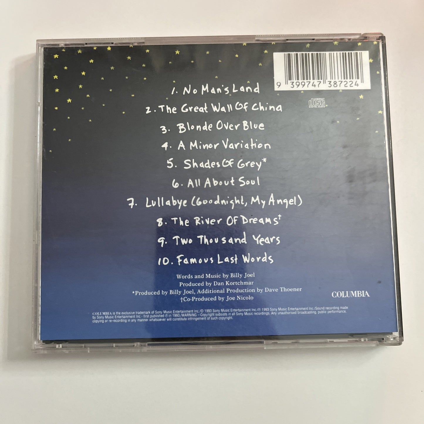 Billy Joel – River Of Dreams (CD, 1993) Australia 473872 2