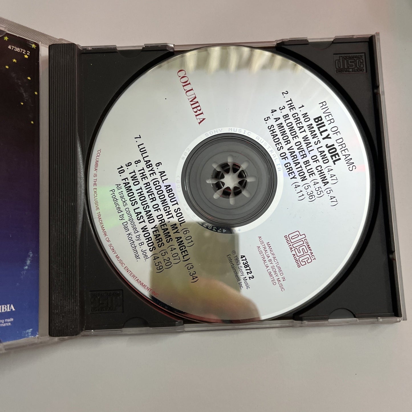 Billy Joel – River Of Dreams (CD, 1993) Australia 473872 2
