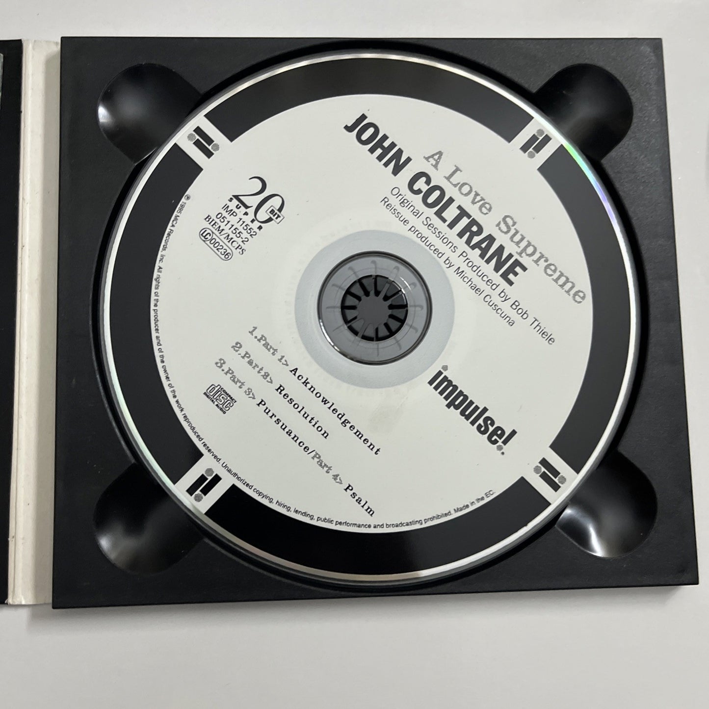 John Coltrane – A Love Supreme (CD, 1995) Digipak 051 155-2