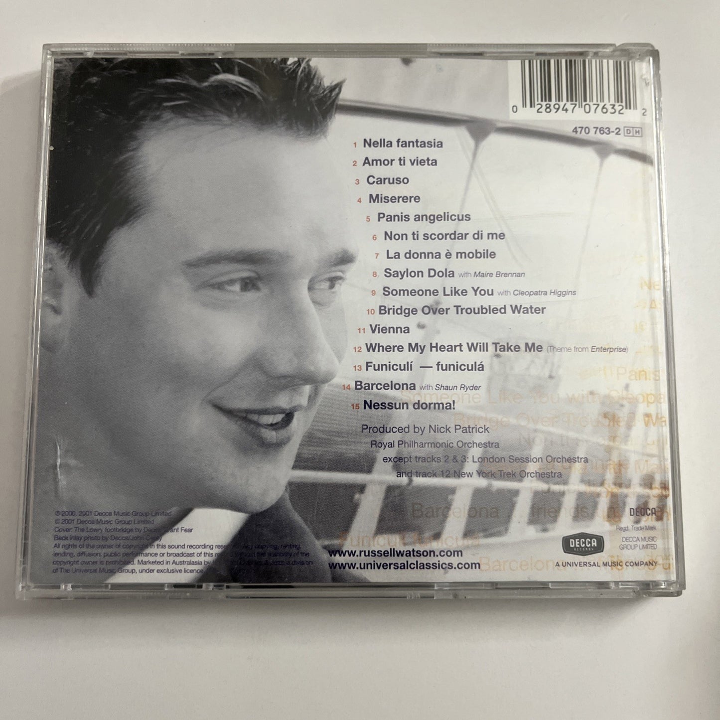 Russell Watson – The Voice (CD, 2001) Australia 470 763-2