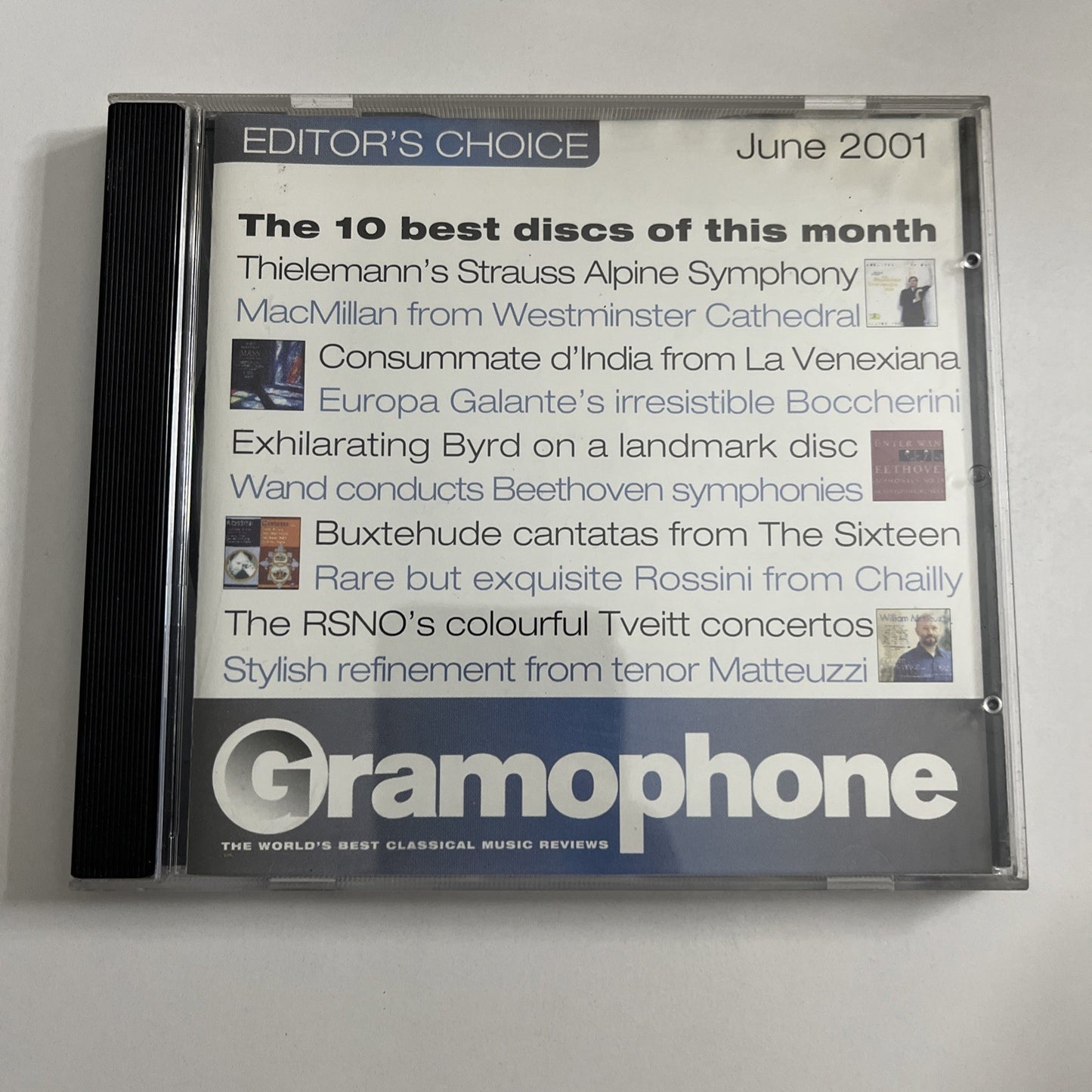 Gramophone Editor's Choice - June 2001 (CD, 2001) GCD0601