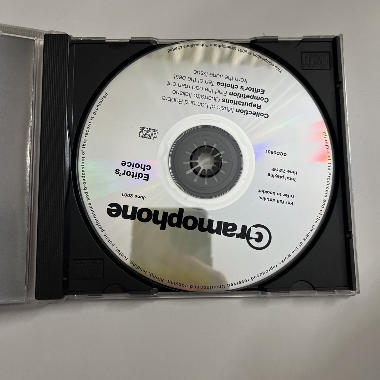 Gramophone Editor's Choice - June 2001 (CD, 2001) GCD0601