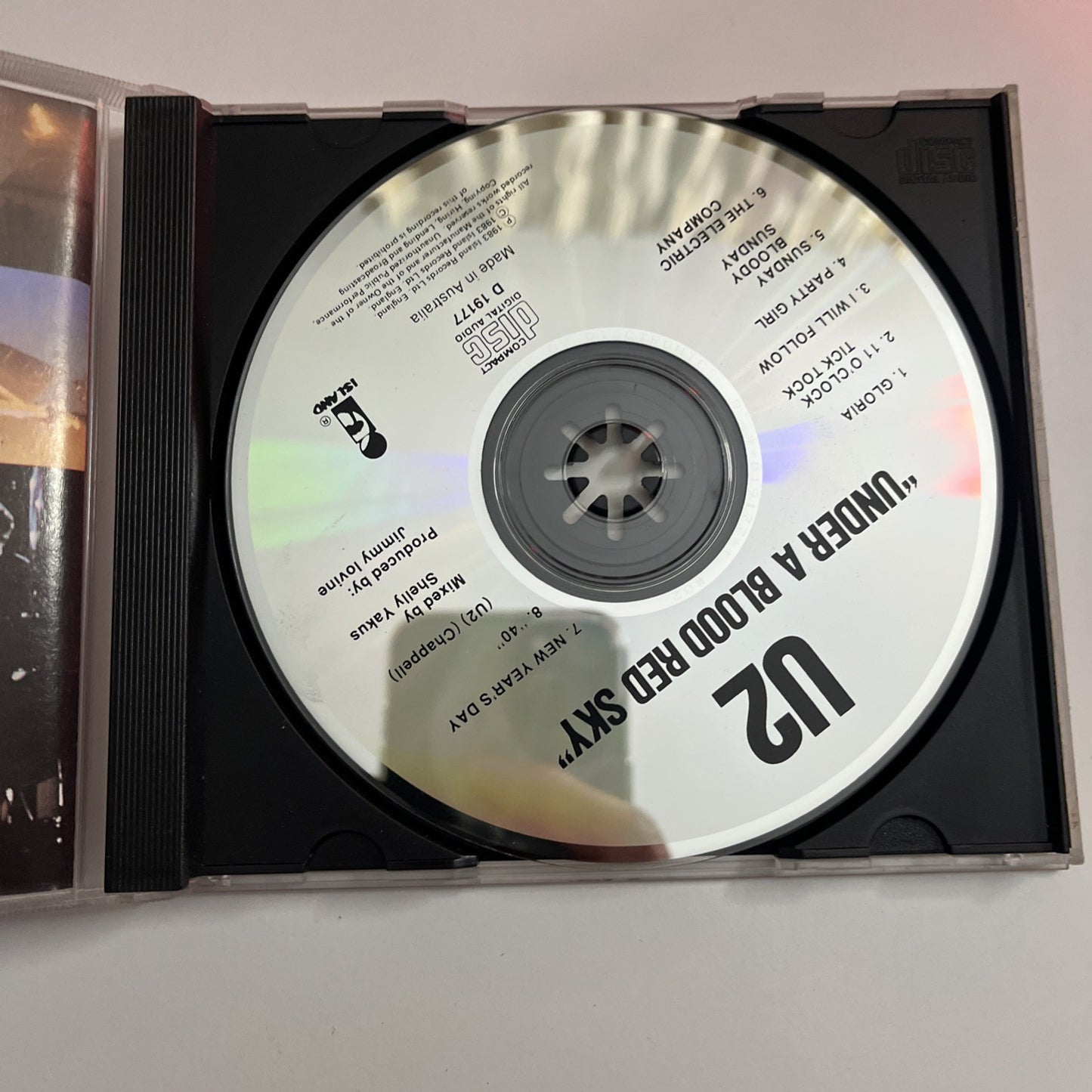 U2 – Under A Blood Red Sky (CD, 1988) Australia D 19177