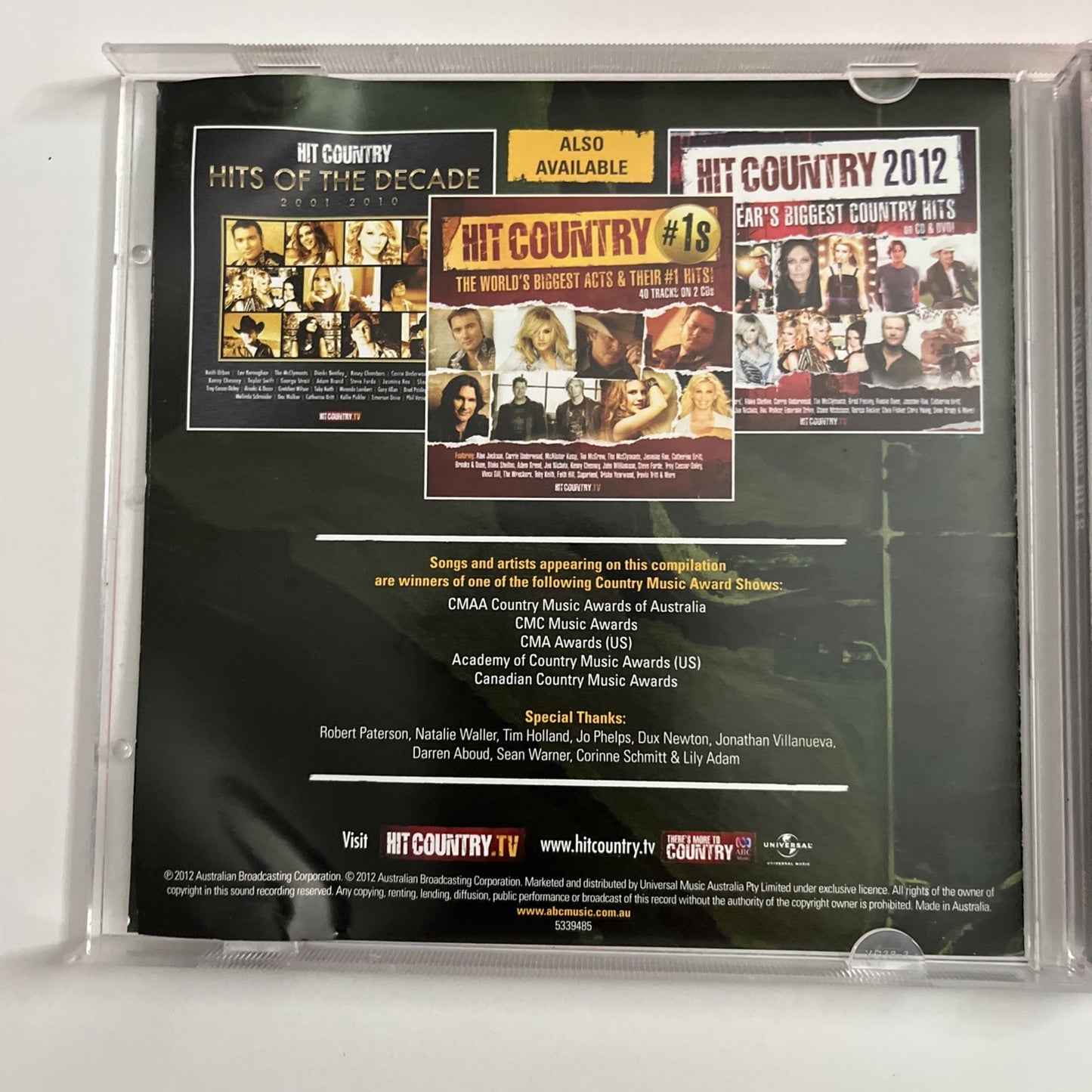 Various – Hit Country: Award Winning Hits (CD, 2012) Australia 5339485