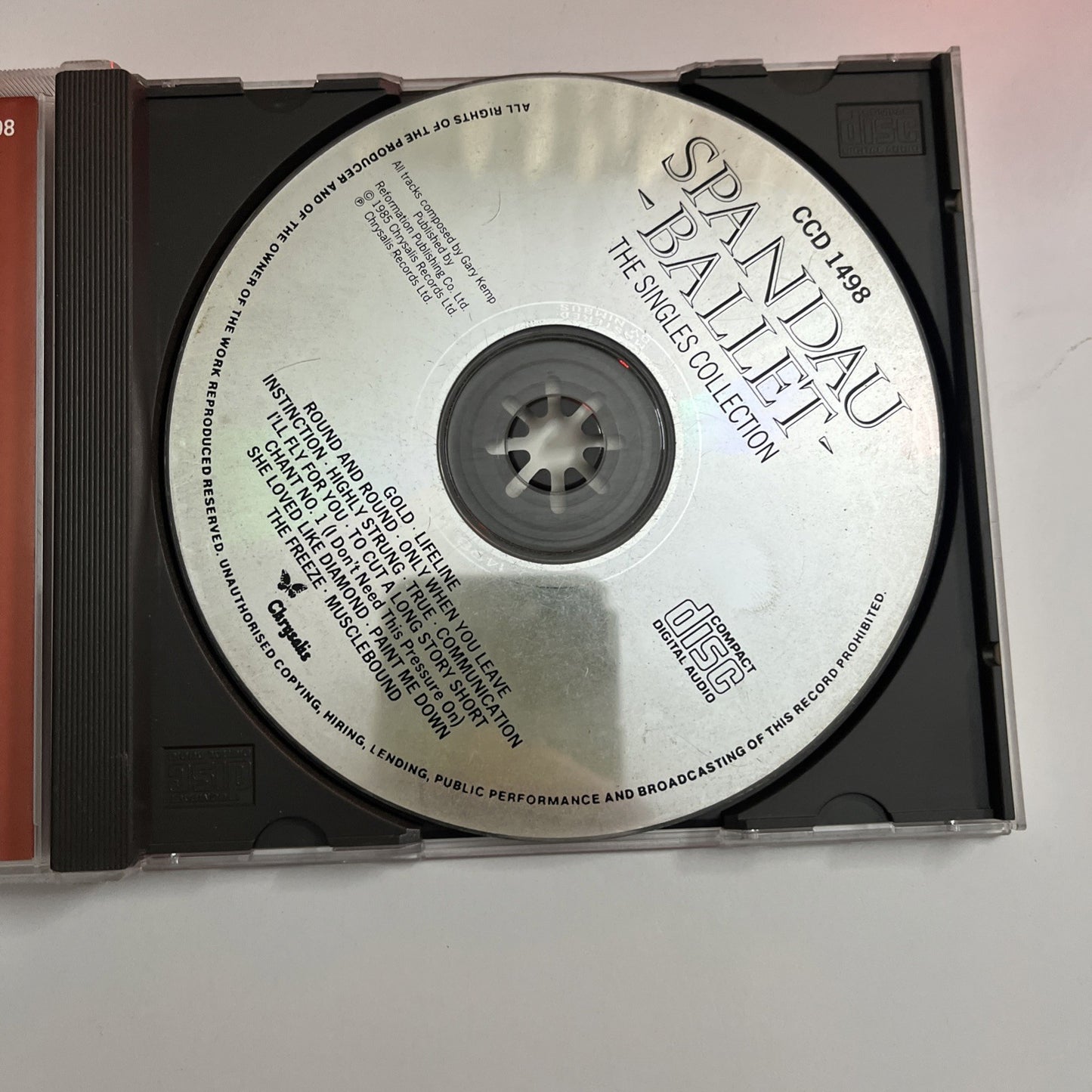 Spandau Ballet – The Singles Collection (CD, 1985) UK CCD 1498
