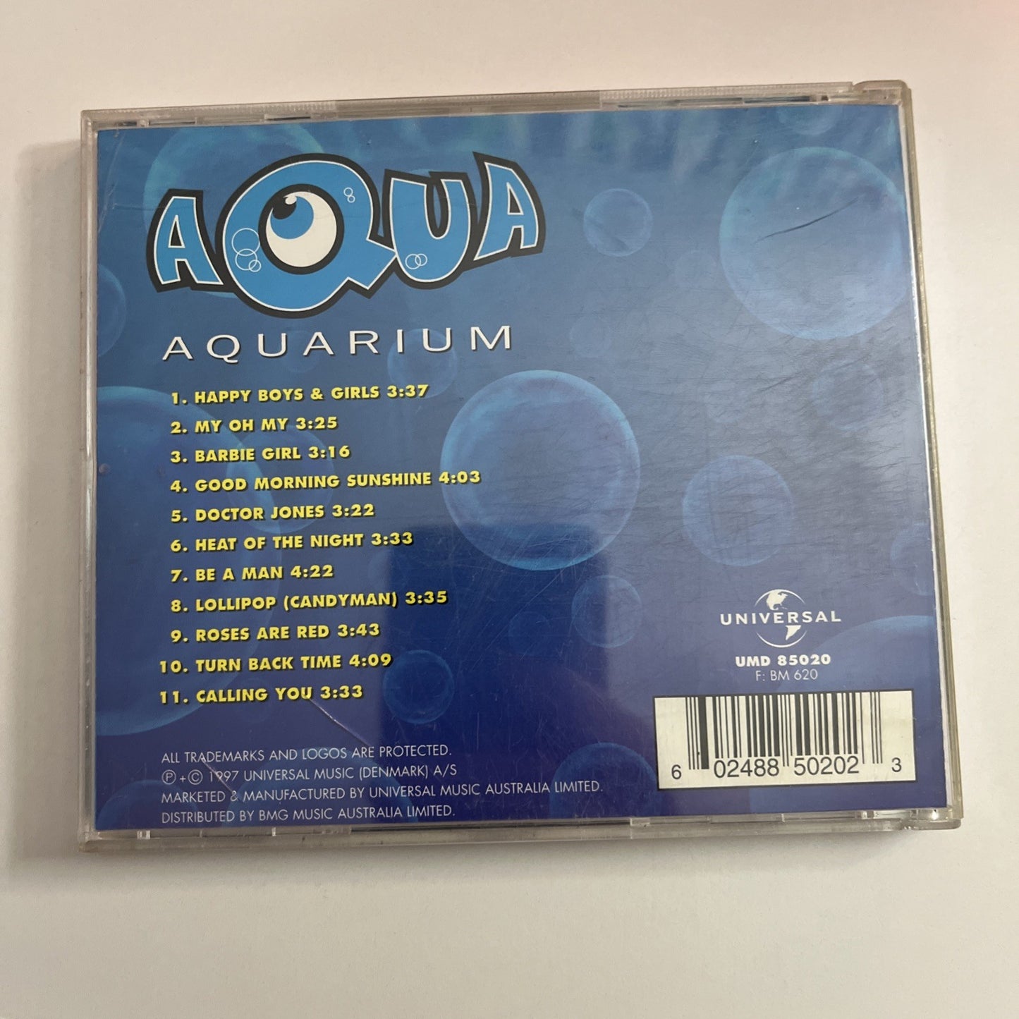 Aqua – Aquarium (CD, 1997) Australia UMD 85020