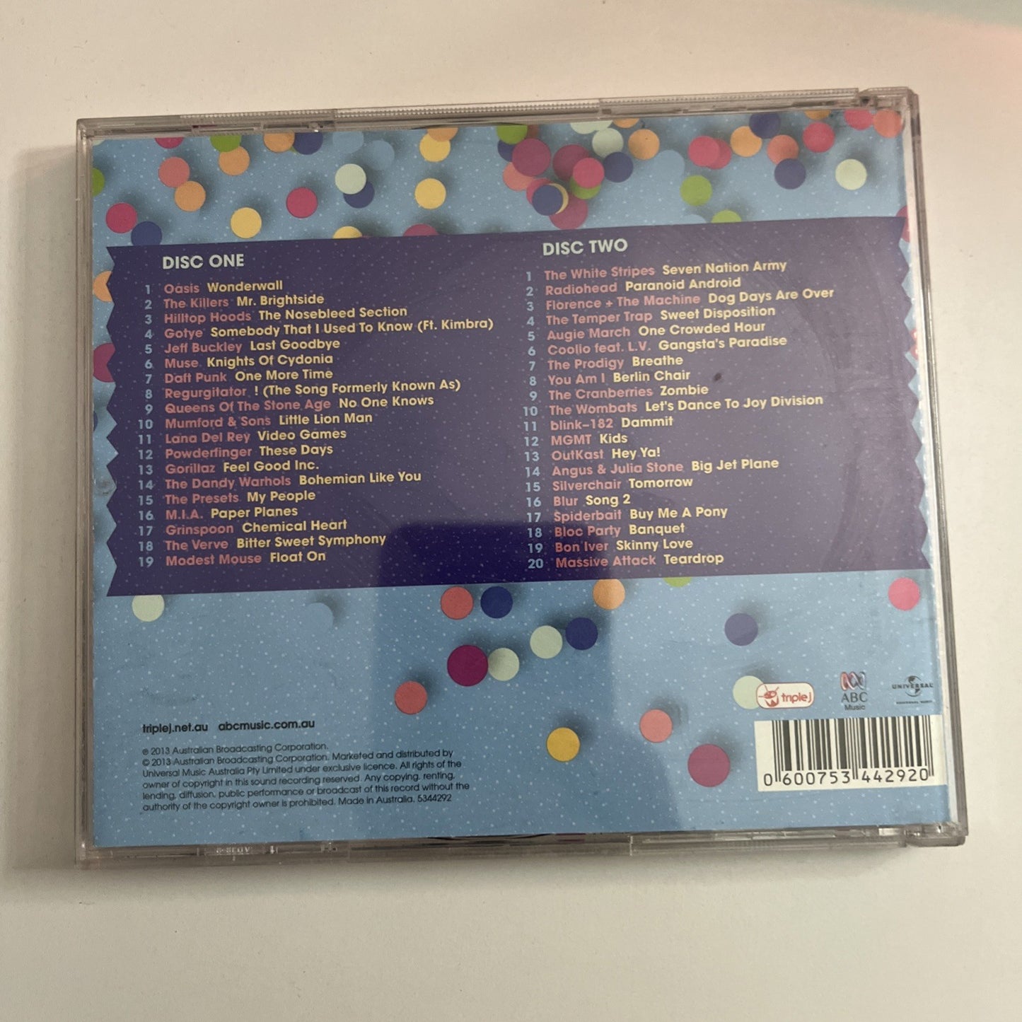 Triple J's Hottest 100 - 20 Years (CD, 2013) 2-Disc Australia 5344292