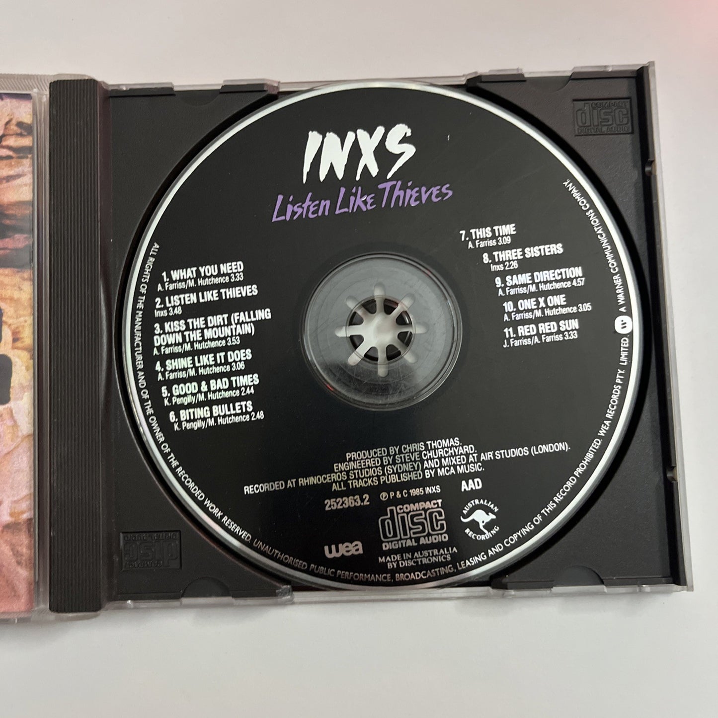 INXS – Listen Like Thieves (CD, 1985) Australia 252363-2