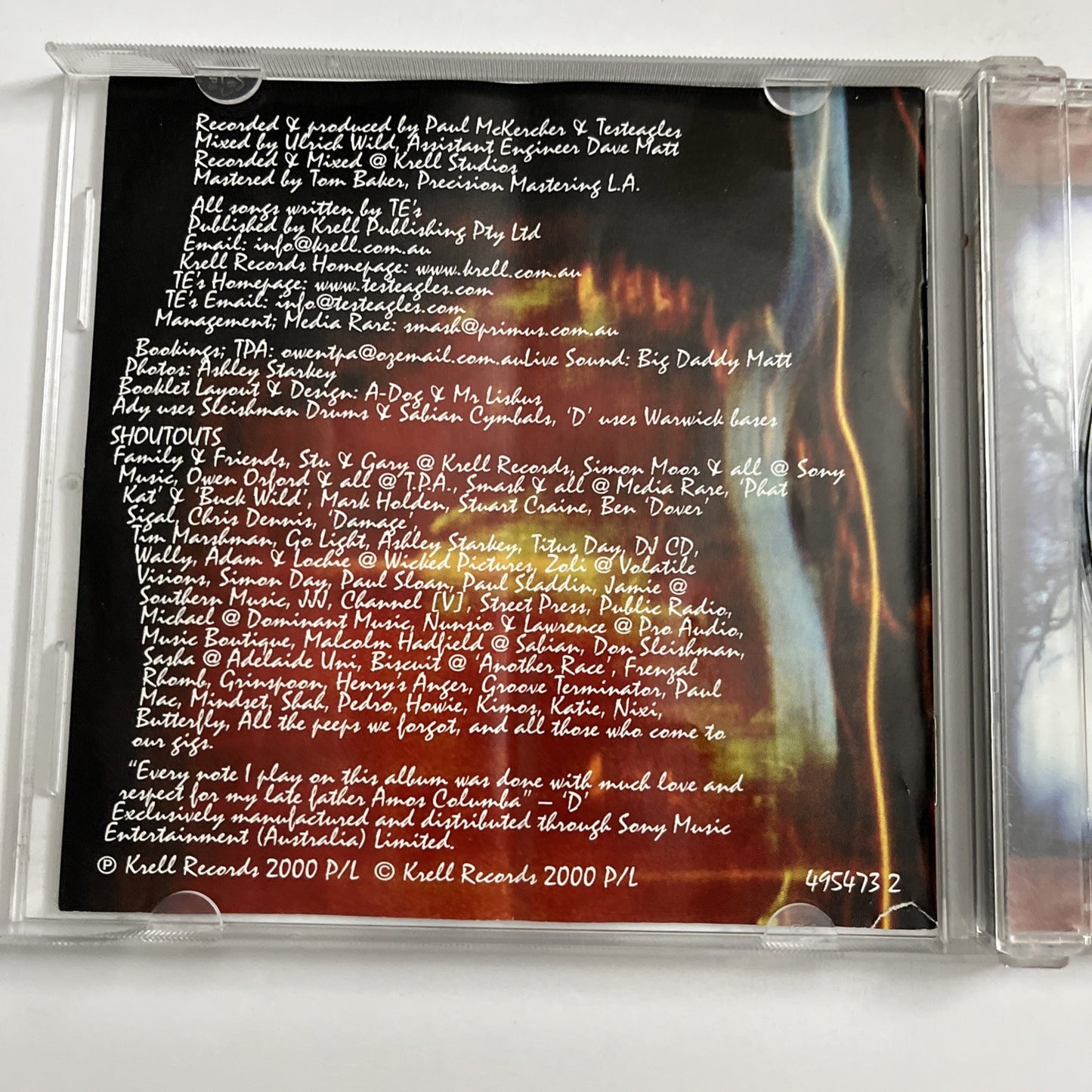 Testeagles – Non-Comprehendus (CD, 2000) Australia 495473 2