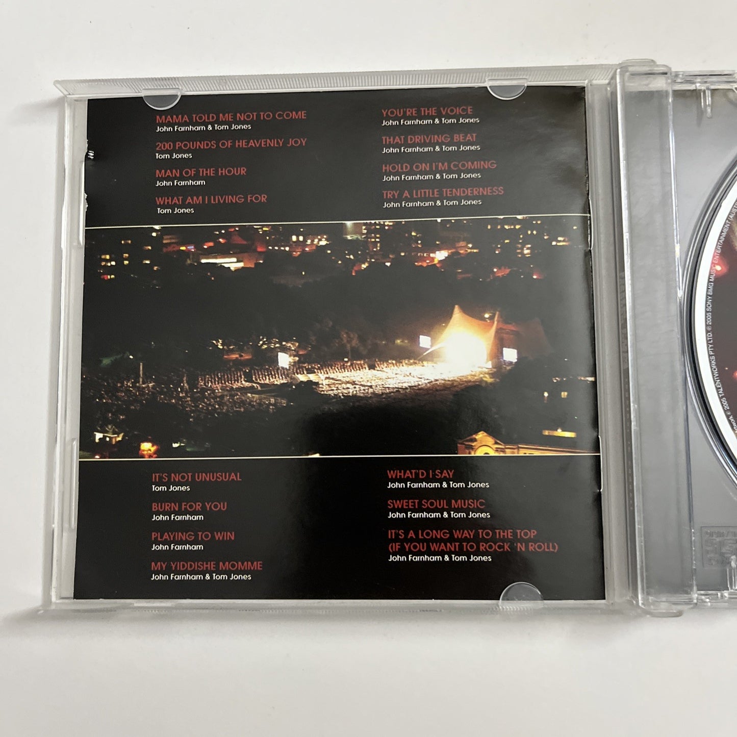 John Farnham, Tom Jones – Together In Concert (CD, 2005) Australia 8287668212