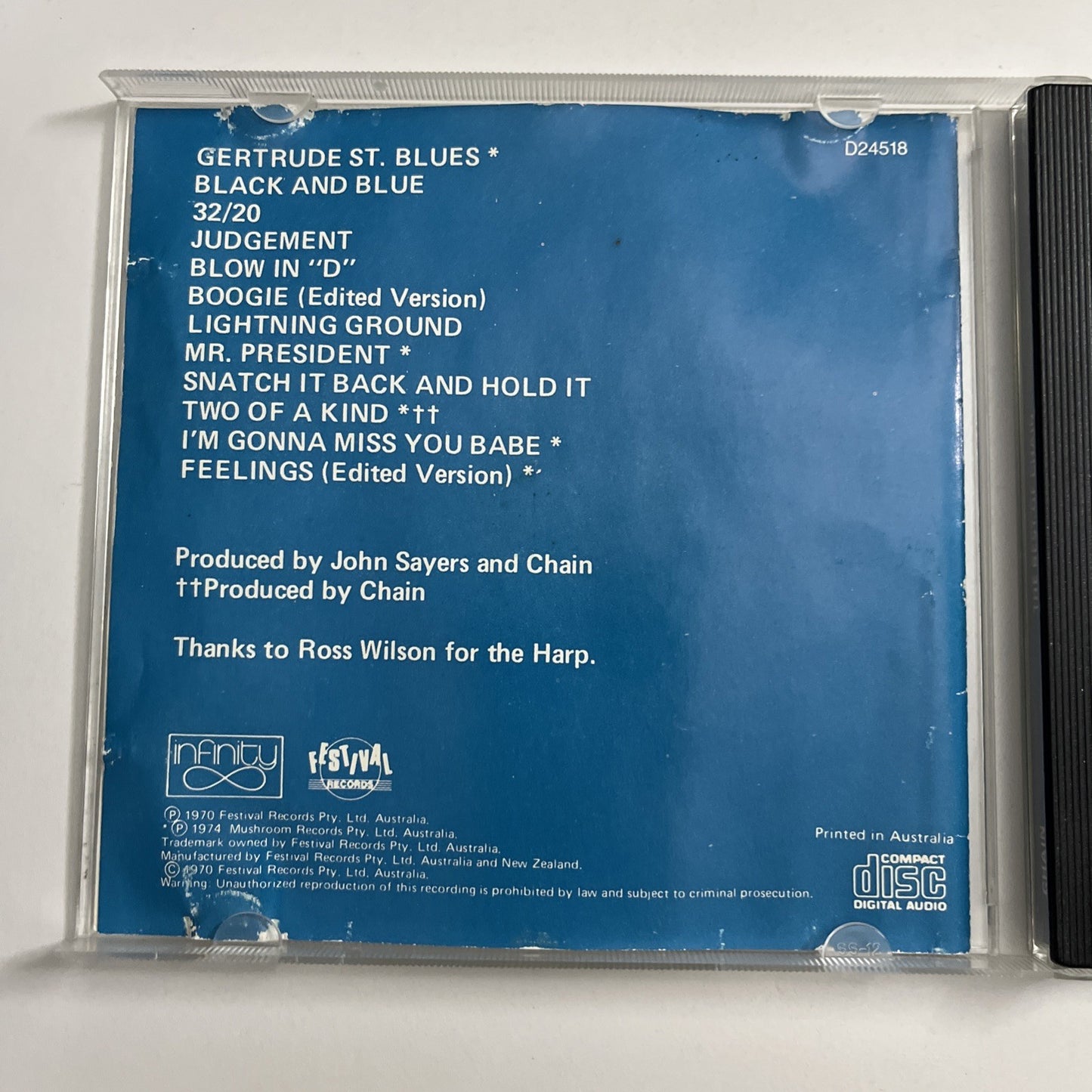 Chain – The Best Of Chain (CD, 1974 ) Australia D24518