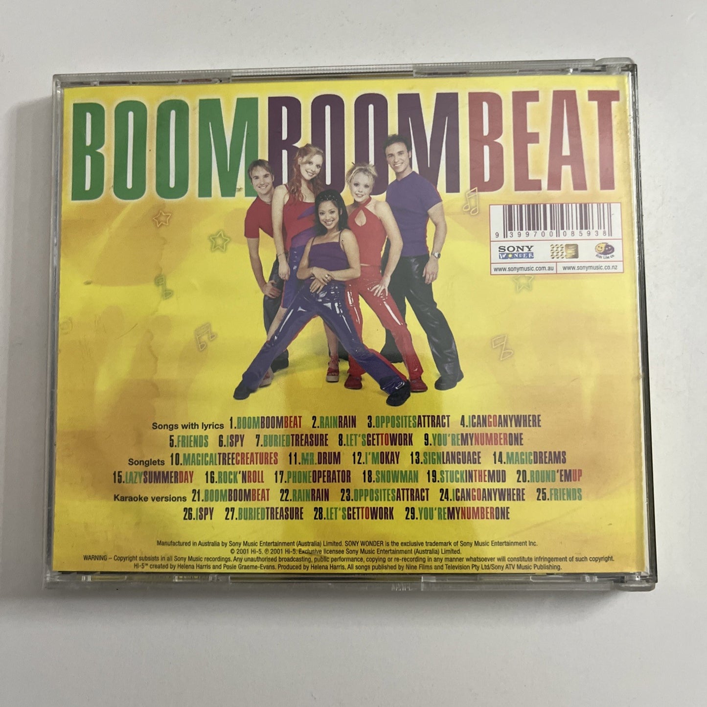 Hi-5 – Boom Boom Beat (CD, 2001) Album