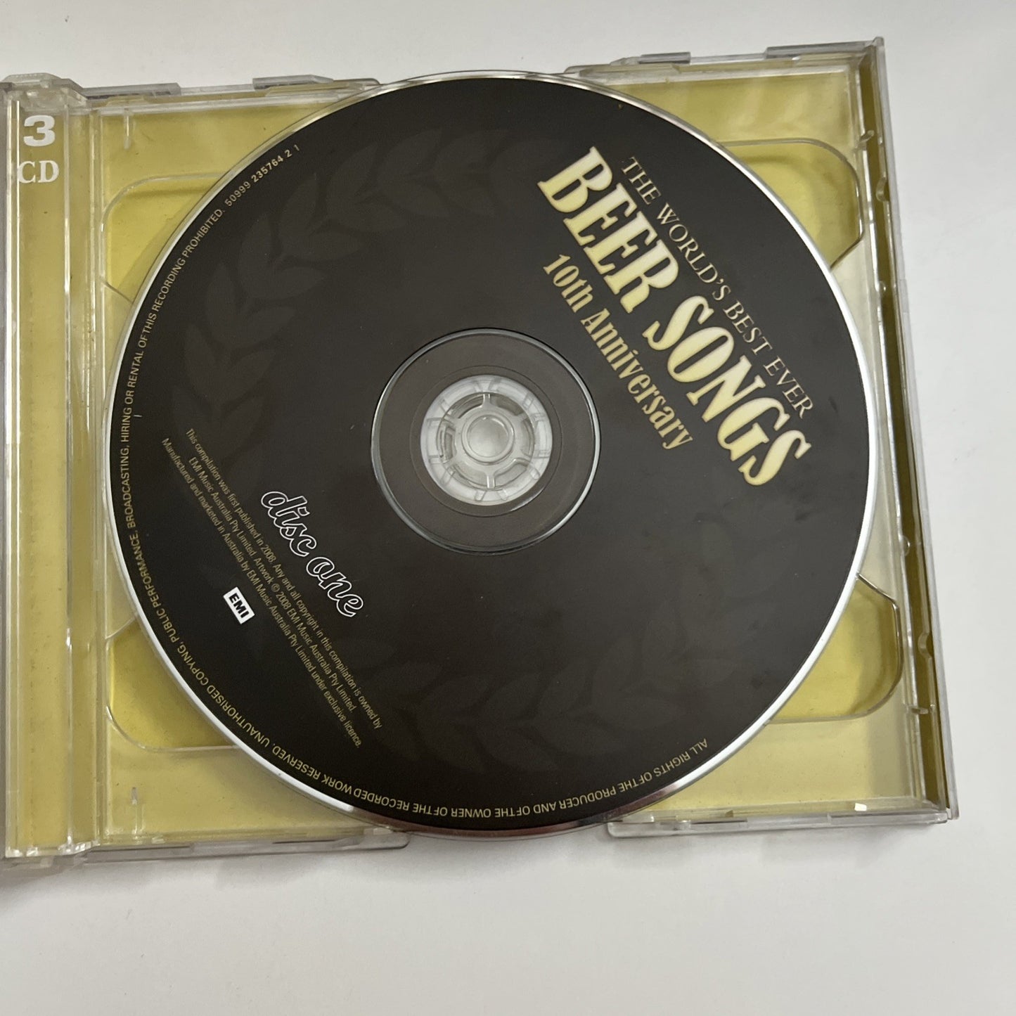 The World's Best Ever Beer Songs 10th Anniversary (CD, 2008) 3-Disc